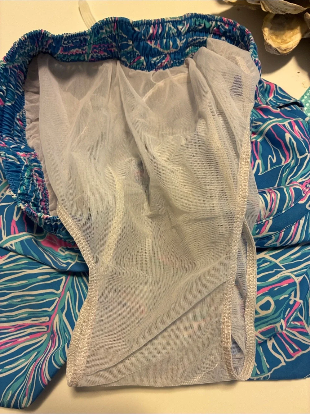 Chubbies Men’s Swim Trunks The Cruise it or Lose it  SZ S Blue white Pink